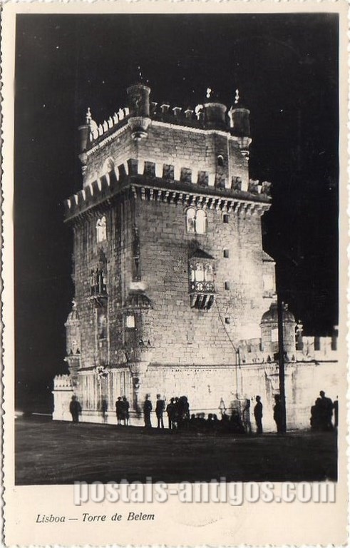 Bilhete postal antigo de Lisboa , Portugal: Torre de Bélem - 179