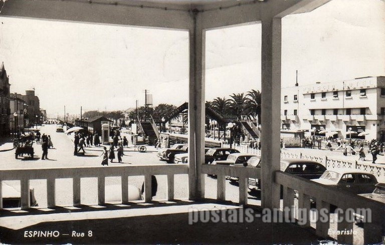 Bilhete postal de Espinho, Rua 8 | Portugal em postais antigos