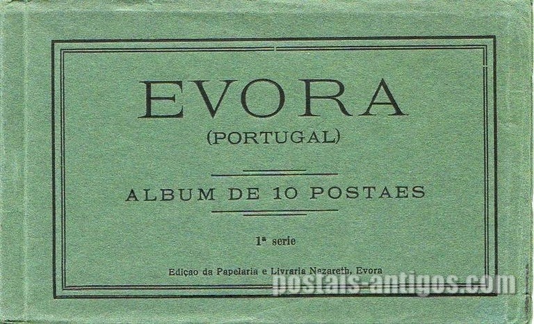 Capa de 10 postais de Évora - 1a série | Portugal em postais-antigos.com