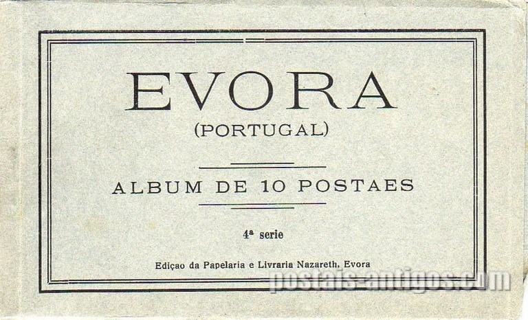 apa de 10 postais de Évora - 4a série | Portugal em postais-antigos.com