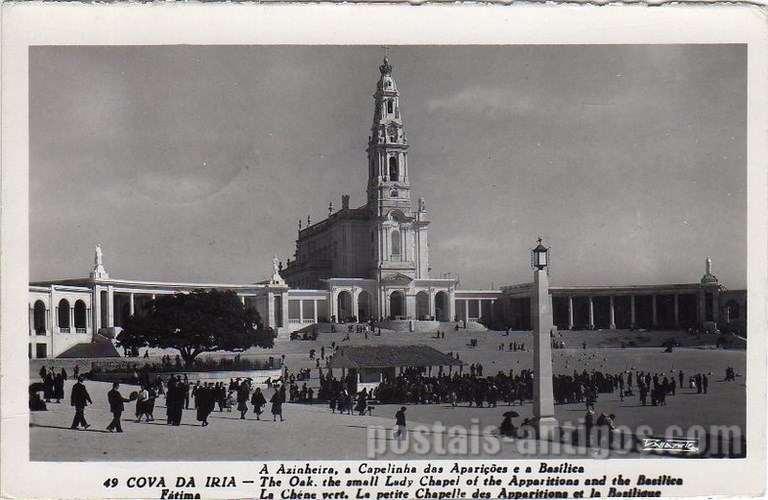 Bilhete postal ilustrado de Fátima, Cova da Iria de Fátima | Portugal em postais antigos