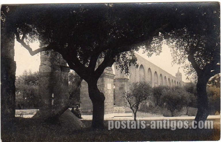 Bilhete postal do Aqueduto​ em Évora | Portugal em postais antigos