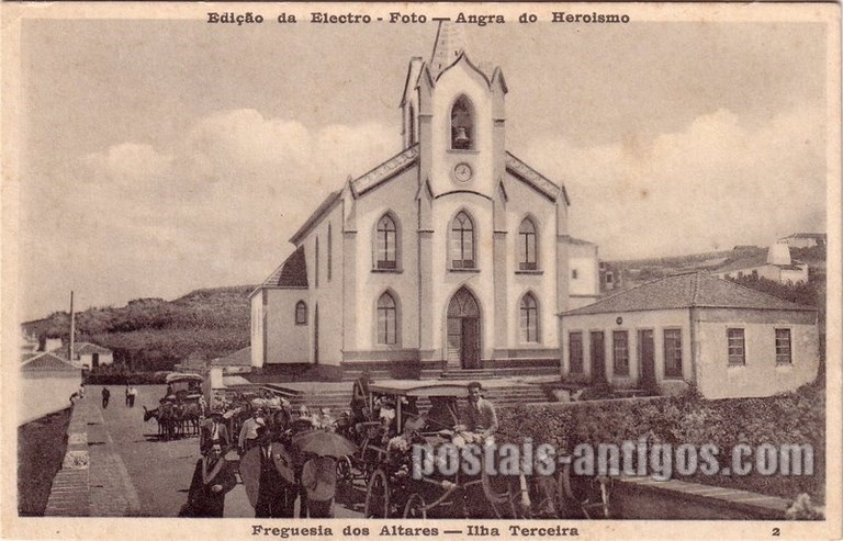 Bilhete postal da Freguesia dos Altares, Angra do Heroísmo, Açores | Portugal em postais antigos