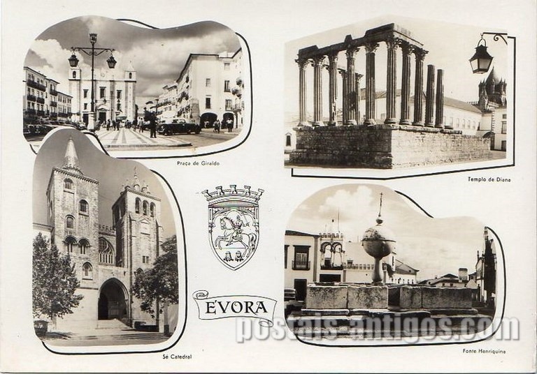 Bilhete postal de Vistas de Évora | Portugal em postais antigos