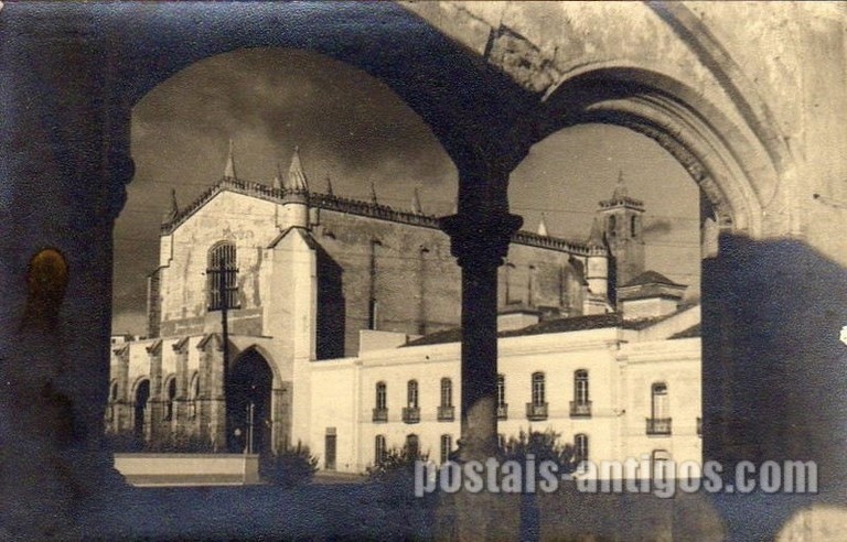 Bilhete postal da Igreja de São Francisco​, Évora | Portugal em postais antigos