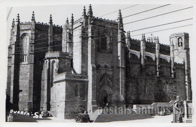 Bilhete postal antigo de Guarda, Sé Catédral | Portugal em postais antigos