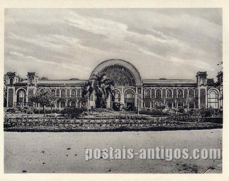 Palácio de Cristal - Fachada antiga, Porto, Exposição Colonial Portuguesa, 1934 | Portugal em postais antigos 