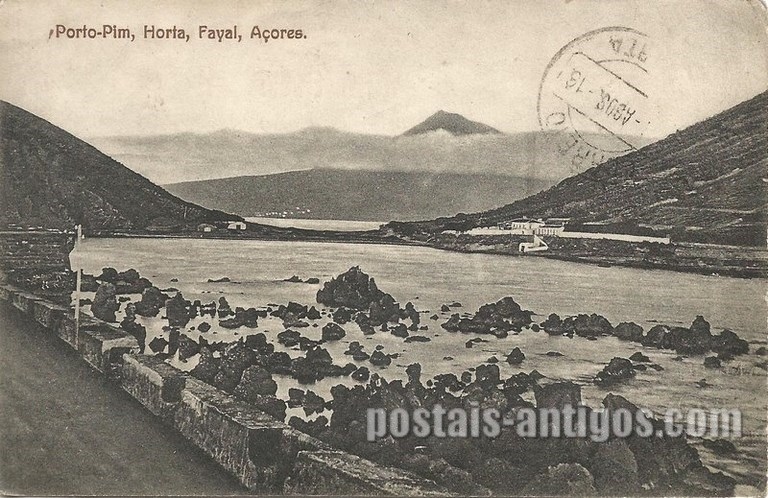 Bilhete postal de Porto-Pim em Horta, Faial, Açores | Portugal em postais antigos 