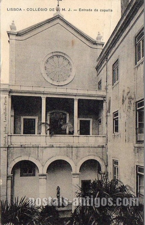 Bilhete postal ilustrado de Lisboa, ​Capela do Colégio de Jesus Maria José | Portugal em postais- antigos