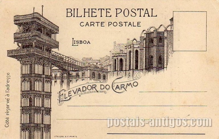 Edição Lith. Emílio Biel & Cª - Porto - Bilhete Postal n°27.