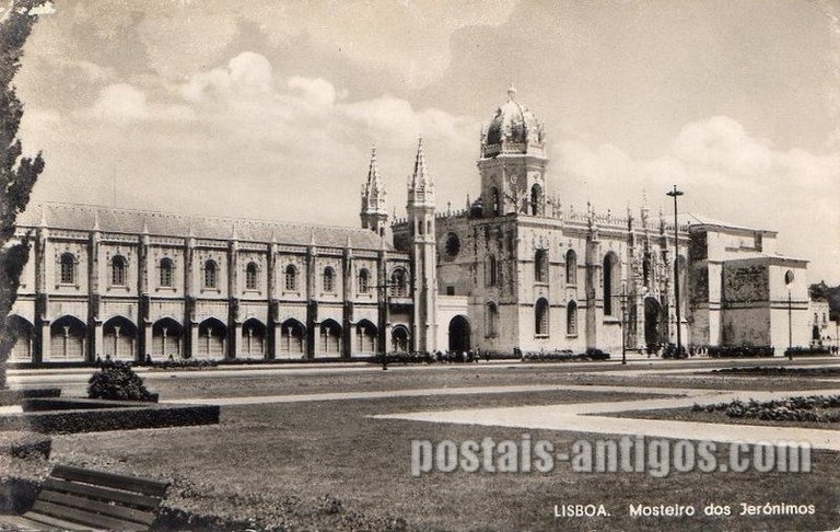 Bilhete postal de Lisboa, Portugal: Mosteiro dos Jerónimos.