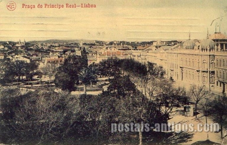 Bilhete postal de Lisboa : ​Praça do Príncipe Real - 3  | Portugal em postais antigos