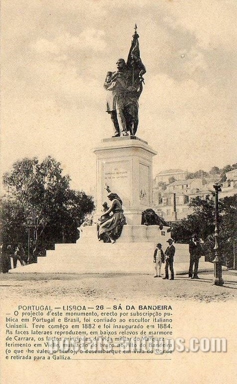 Bilhete postal de Lisboa: Sá da Bandeira  | Portugal em postais antigos