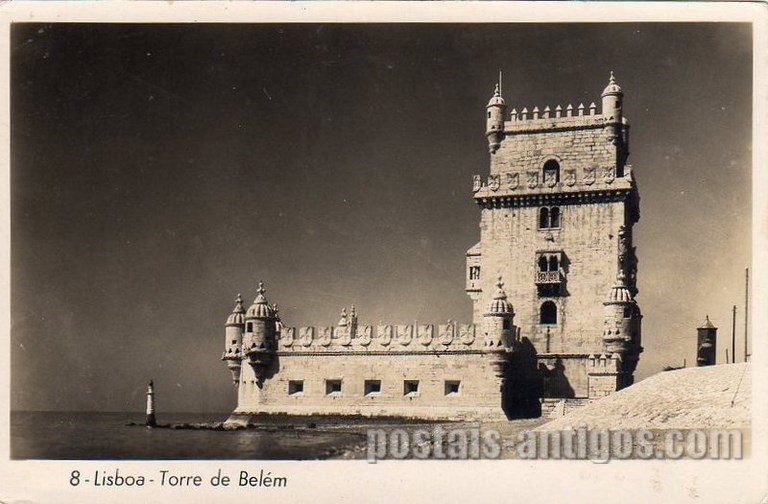 Bilhete postal antigo de Lisboa , Portugal: Torre de Bélem - 172