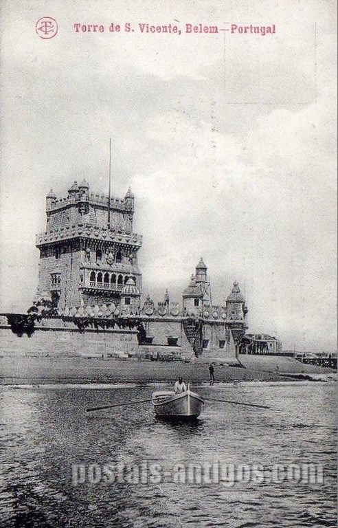 Bilhete postal antigo de Lisboa , Portugal: Torre de Bélem - 47
