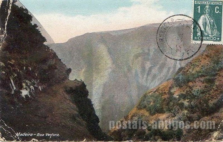 Bilhete postal ilustrado da Madeira, São Vicente, Boa Ventura | Portugal em postais antigos 