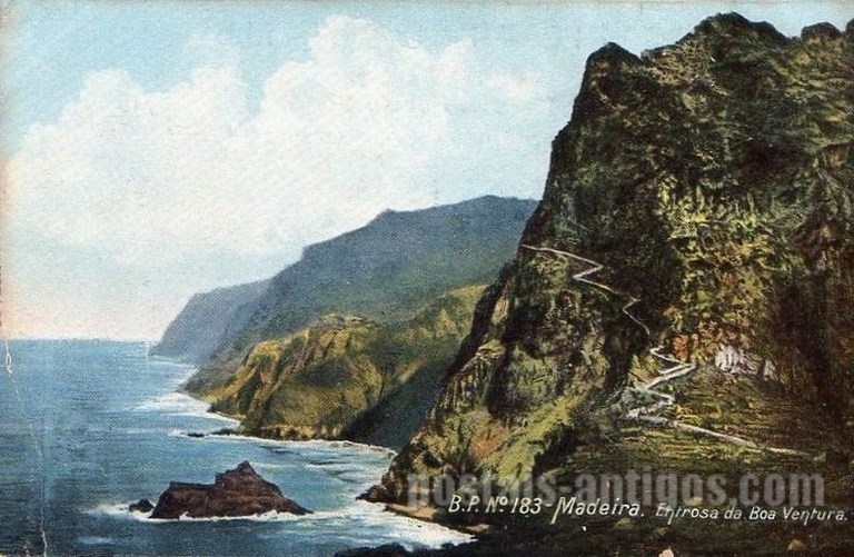 Bilhete postal ilustrado da Madeira, São Vicente, Entrosa da Boa Ventura  | Portugal em postais antigos 