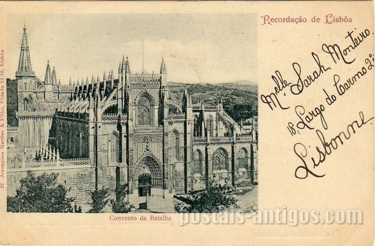 Bilhete postal de Batalha, o convento | Portugal em postais antigos 
