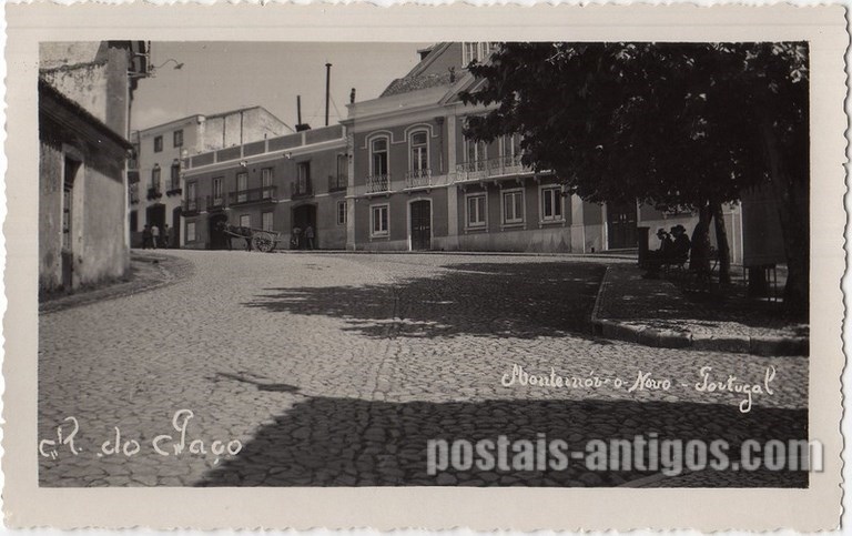 Bilhete postal de Montemor-o-Novo, Rua do Paço  | Portugal em postais antigos 