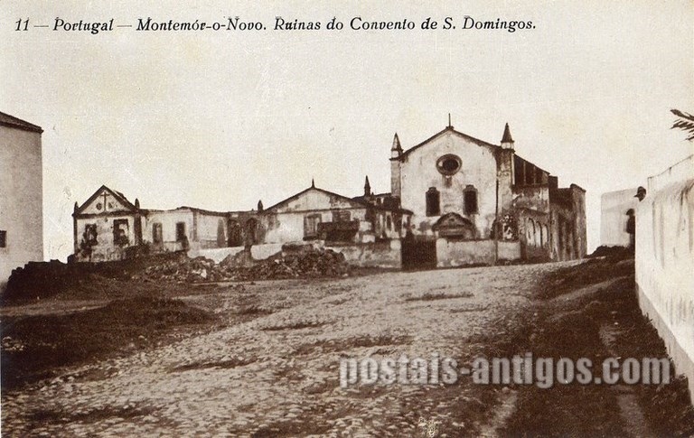 Bilhete postal de Montemor-o-Novo, Ruínas do Convento São Domingos | Portugal em postais antigos 