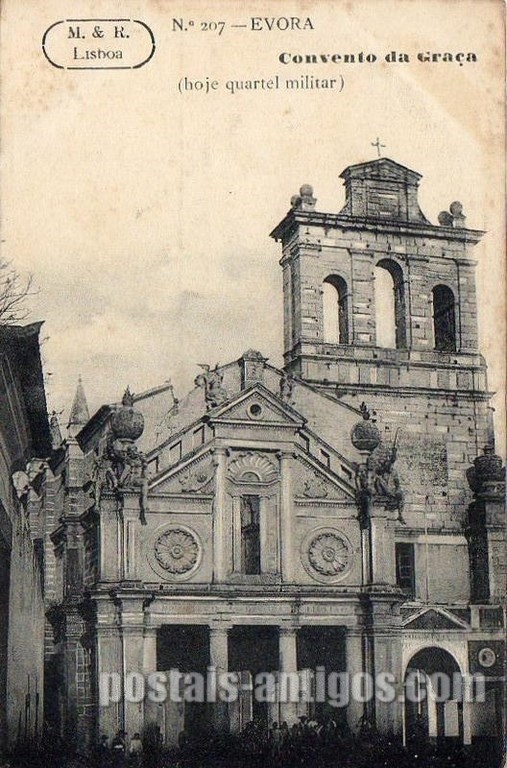 Bilhete postal do Convento da Graça​​ - Évora | Portugal em postais antigos