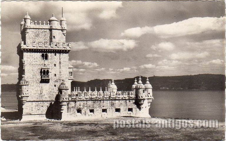 Bilhete postal antigo de Lisboa , Portugal: Torre de Bélem - 178