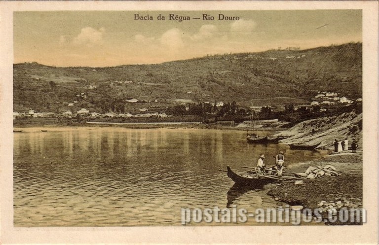 Bilhete postal antido de Peso da Régua, Bacia da ​Régua | Portugal em postais antigos.