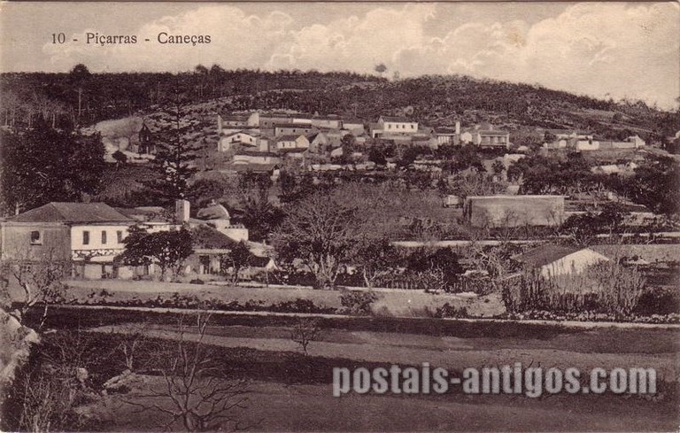 bilhete postal ilustrado antigo de Piçarras, Caneças  | Portugal em postais antigos