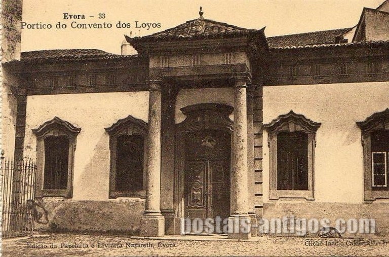 Bilhete postal do Pórtico do Convento dos Lóios, Évora | Portugal em postais antigos
