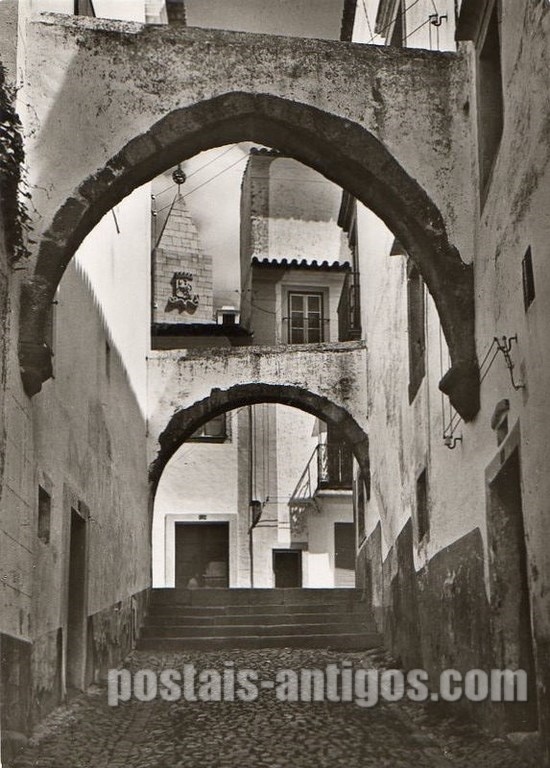 Bilhete postal dos ​Arcos Quinhentistas de Évora | Portugal em postais antigos