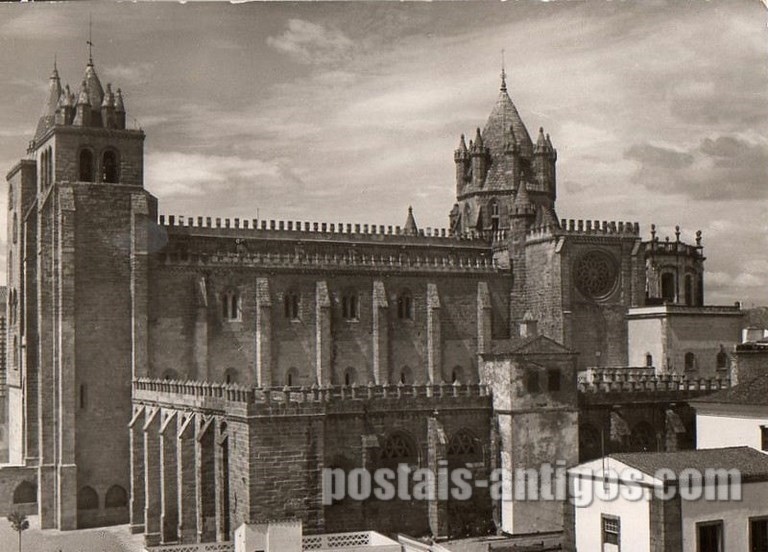 Bilhete postal da Sé Catedral de Évora | Portugal em postais antigos