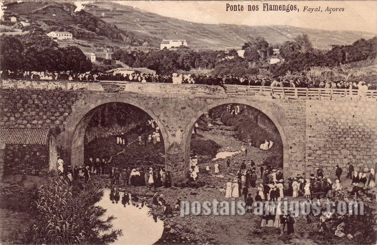 Bilhete postal do Poçnte nos Flamengos, Faial, Açores | Portugal em postais antigos