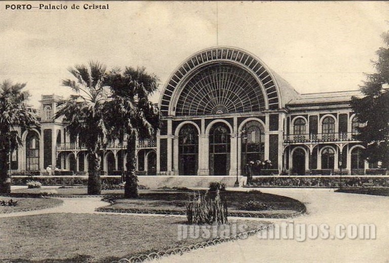 Postal antigo de Porto, Portugal: Palácio de Cristal​ | Portugal em postais antigos