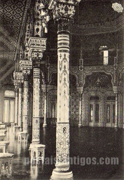 Postal antigo de Porto, Portugal: Palácio da Bolsa - Salão Árabe​ | Portugal em postais antigos