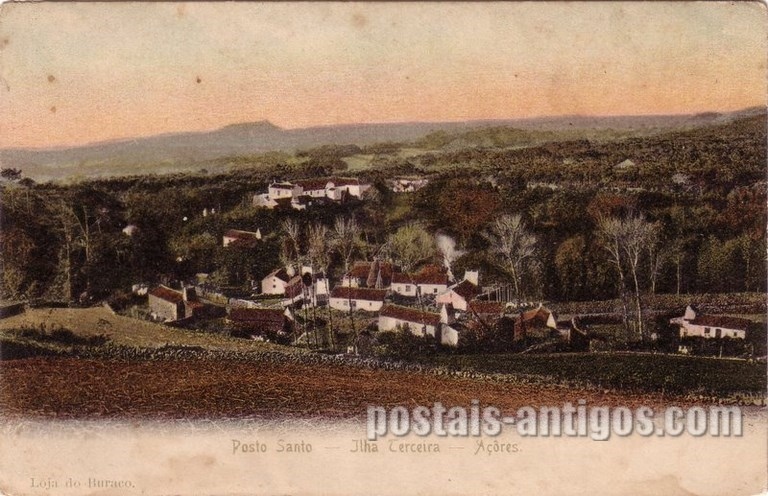 Bilhete postal de Posto Santo, Angra do Heroísmo, Açores | Portugal em postais antigos