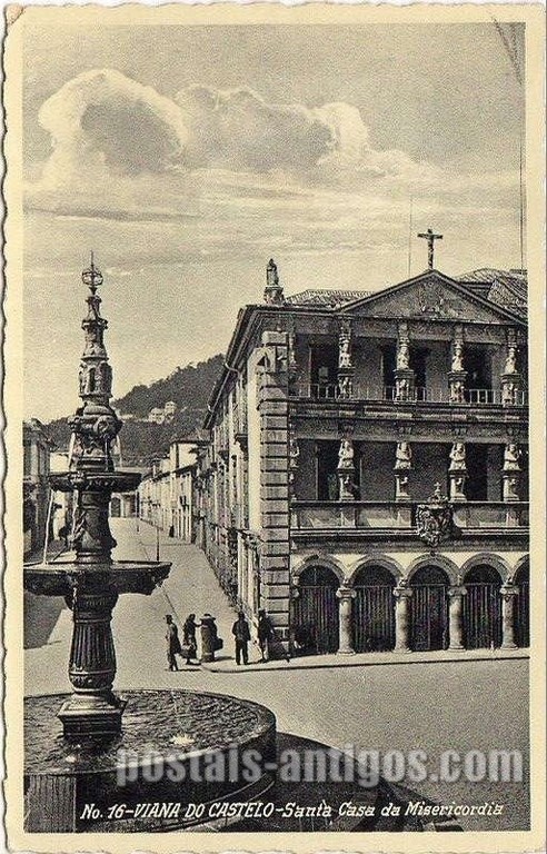 Bilhete postal de Viana do Castelo, Santa Casa da Misericórdia. | Portugal em postais antigos