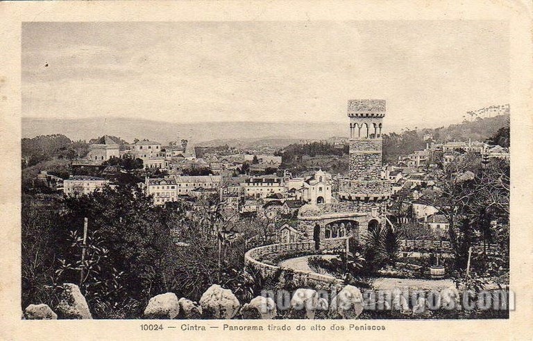 Bilhete postal ilustrado do Panorama de Sintra | Portugal em postais antigos 