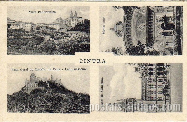 Bilhete postal ilustrado de Vistas de Sintra | Portugal em postais antigos 