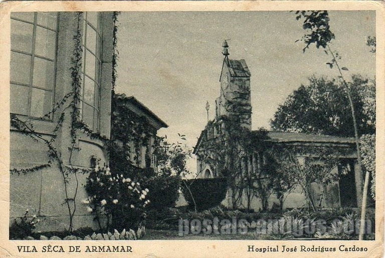 Bilhete postal antigo de Vila Sêca de Armamar, Hospital José Rodrigues Cardoso | Portugal em postais antigos