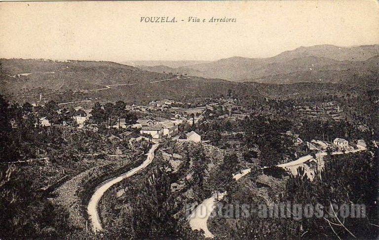 Bilhete postal antigo de Vouzela, Vila e arredores | Portugal em postais antigos