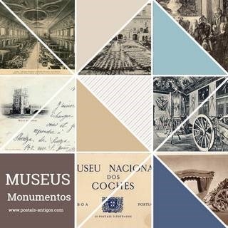 Bilhetes postais ilustrados dos museus e monumentos portugueses | Portugal em postais antigos.