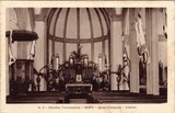 Bilhete postal ilustrado de Moçambique, Interior da Igreja Paroquial, Beira | Portugal em postais antigos 