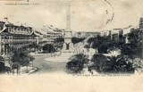 Bilhete postal ilustrado de Lisboa: Praça dos Restauradores | Portugal em postais antigos