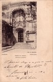 Bilhete postal ilustrado de Tomar, Porta da Igreja do Convento de Cristo | Portugal em postais antigos 