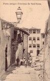 Bilhete postal ilustrado da Travessa de Sant'Anna, Porto | Portugal em postais antigos