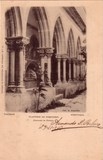 Bilhete postal ilustrado de Tomar: Claustro do cemitério o Convento de Cristo | Portugal em postais antigos