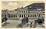 Bilhete postal ilustrado de Viana do Castelo, Estação do Caminho de Ferro | Portugal em postais antigos