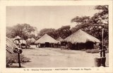 Bilhete postal ilustrado de Moçambique, Povoação do Regulo, Amatongas | Portugal em postais antigos 