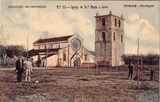 Bilhete postal antigo de Igreja de Santa Maria e Torre, Tomar | Portugal em postais antigos