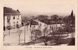 Postais antigos de Covilhã: Um trecho do jardim público | Portugal em postais antigos
